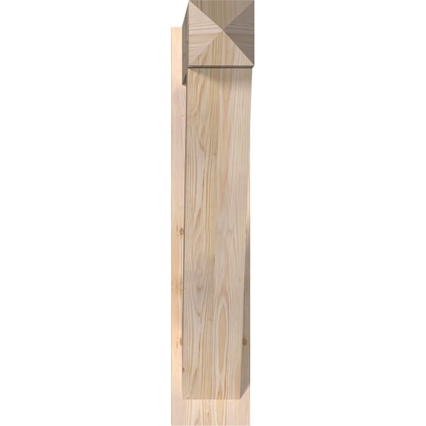 Traditional Arts & Crafts Smooth Outlooker, Douglas Fir, 7 1/2W X 32D X 38H